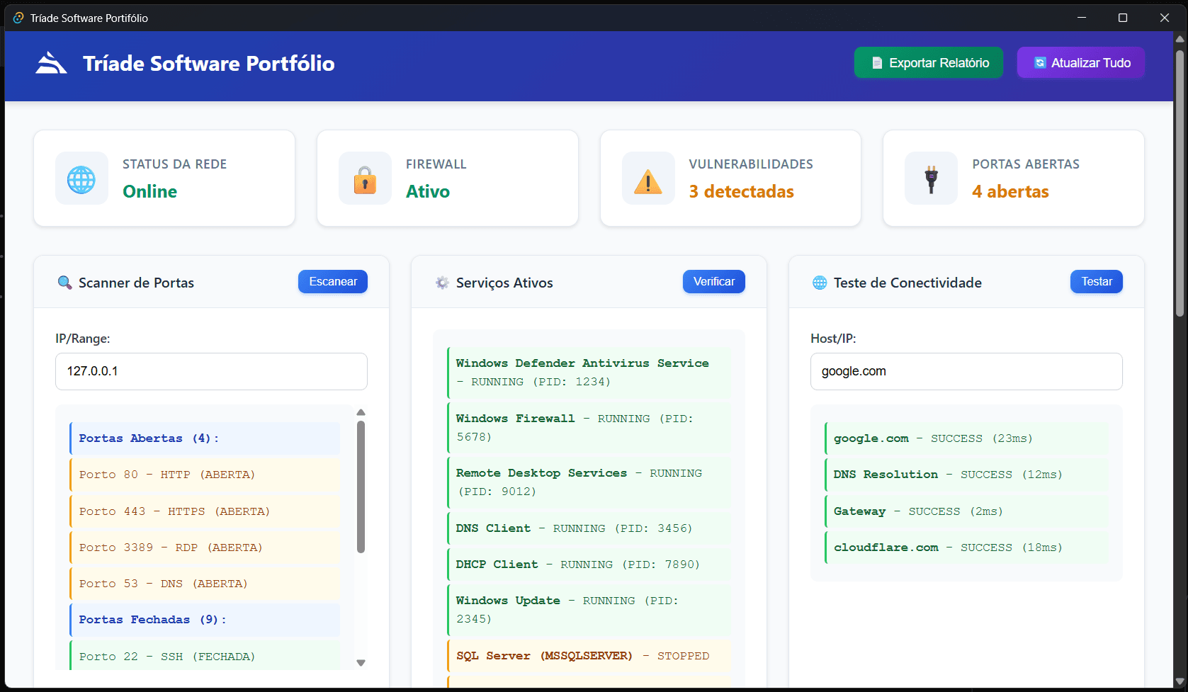 Sistema de Monitoramento de Rede