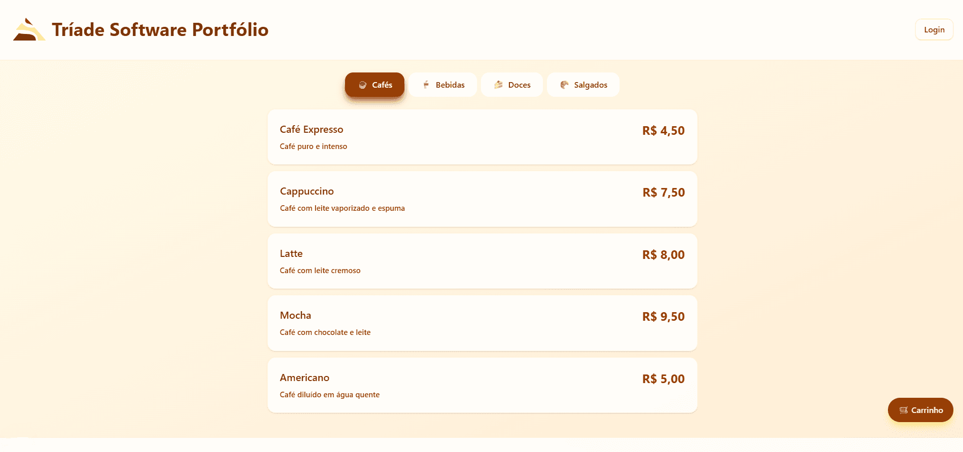E-commerce Cafeteria